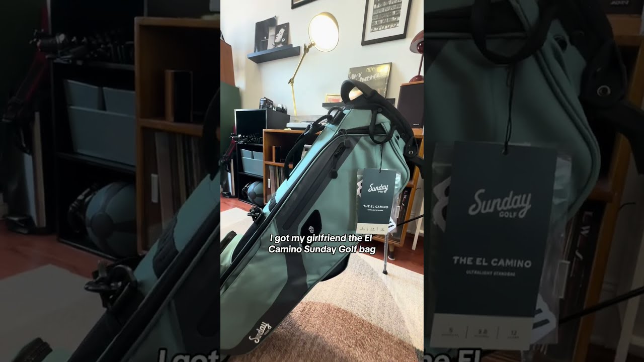 The Sunday Golf El Camino Golf bag! It is GORGEOUS #golf