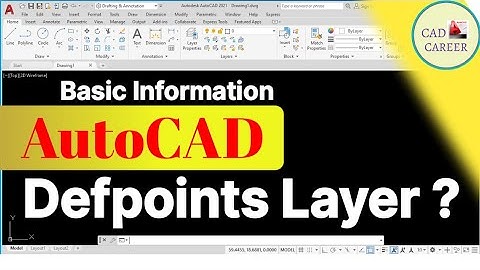 How To Create Defpoints Layer in AutoCAD | CAD CAREER