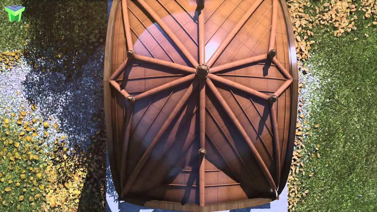 WOOD KIOSK kiosque de luxe en bois THE KIOSK avec couverture en cuivre