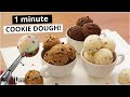 1 Minute EDIBLE COOKIE DOUGH!🍪 3 EASY Ways! Small Batch Edible Cookie Dough Recipe