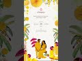 Yellow Haldi Ceremony Invitation Video #weddinginvitation #savethedate #wedding