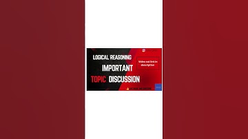 🔥Top Logical Reasoning topic for all exams!Full video link in description#examprep#ugcnet #Reasoning