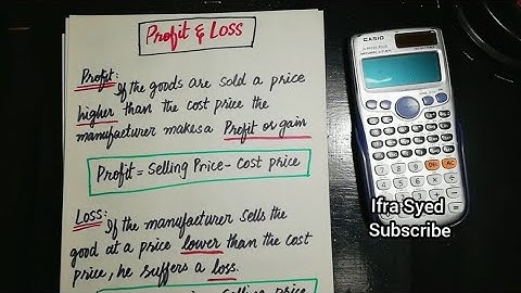 D3 | Profit & Loss | Application of Mathematics in practical situations| Ifra Syed in Urdu/Hindi