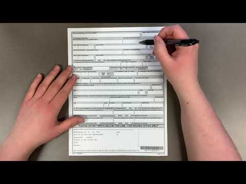 Video: How To Fill Out A Sample Passport Application