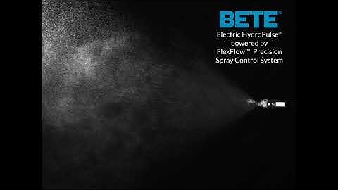 BETE Electric HydroPulse® Automatic Precision Spray Nozzles – Hi-Speed Video Spray Demonstration