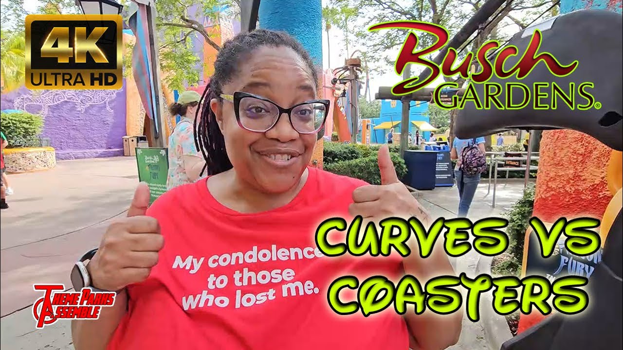 Coasters vs Curves Seat Testing at Busch Gardens Tampa FL