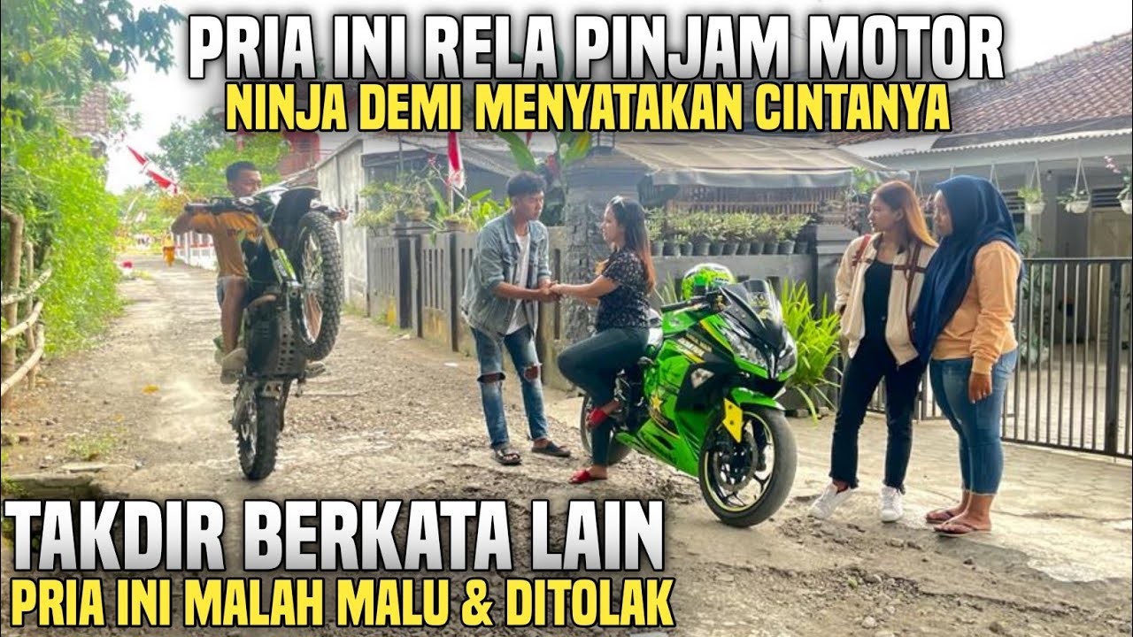 MODAL PINJAM NINJA PRIA INI NEKAT NYATAKAN CINTA PADA WANITA YANG DISUKA!!Tapi lihat haha..