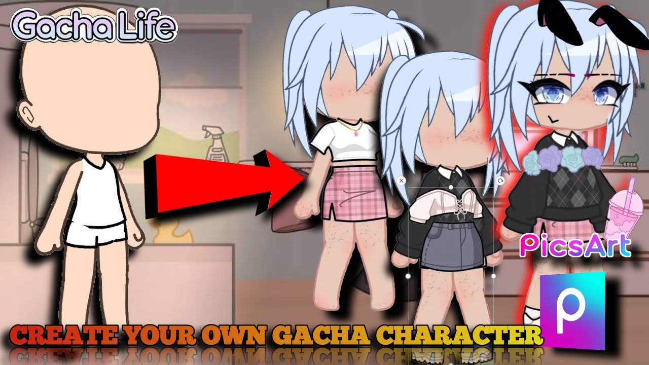 PICSART GACHA LIFE , CREATED MY OWN GACHA CHARACTER #karzymikatv # ...
