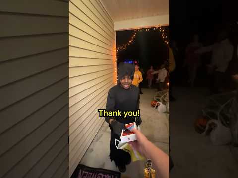 Giving Iphones Instead Of Candy On Halloween Shorts Mrbeast Ytshorts