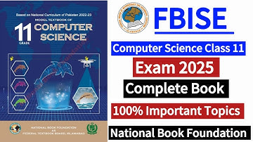 Class 11 | Computer Science | Exam 2025 | Important Topics | New Syllabus 2024