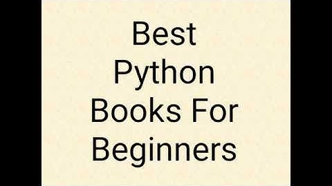 Top Python Books For Beginners