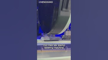 how to label tax stamp on bottle??hot melt tax stamp labeling machine #factory #shortvideo #label