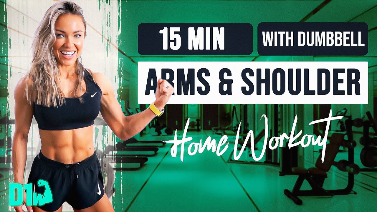 15 Min Best DUMBBELL ARMS & SHOULDER WORKOUT 🔥 | Sculpt & Strengthen at ...