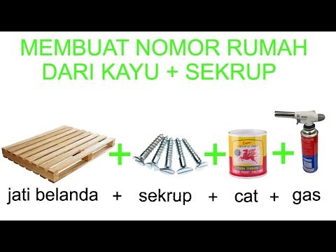 Membuat nomor  rumah  dari kayu  sekrup YouTube