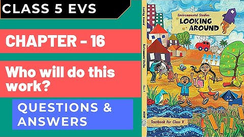 Class 5 EVS | Ch 16 - Who will do this work? | Questions answers | Looking Around