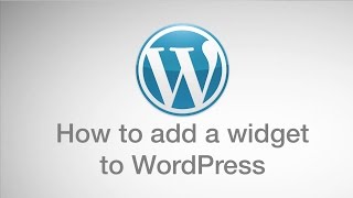 How to add a widget to WordPress