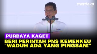 Momen Purbaya Kaget Saat Beri Perintah Tegas Ke PNS Muda Kemenkeu: Waduh Sudah Ada yang Pingsan!