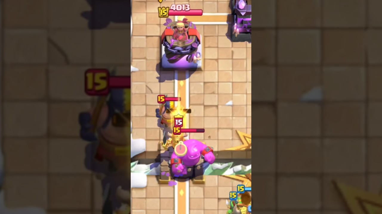 COMO PARAR Golem de elixir do jeito certo?? ☠️🥶 #clashroyale #gameplays