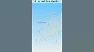 Screw Jack Part 5 Washer Dimensions Assembly Computer Aided Machine Drawing Mechanical Engg