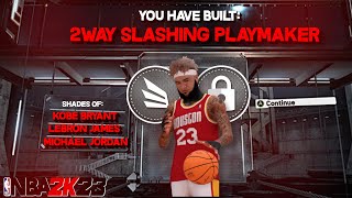 I MADE MY 2 WAY SLASHING PLAYMAKER FROM 2K20 ON NBA 2K23 BEST GUARD BUILD NBA 2K23