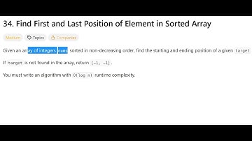 Find First and Last Position | @faang-academy