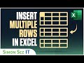 How to Insert Multiple Rows in Excel