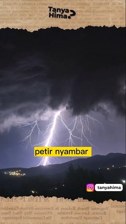 Apakah PETIR BISA MENYAMBAR 2 KALI DI TEMPAT YANG SAMA? #shorts