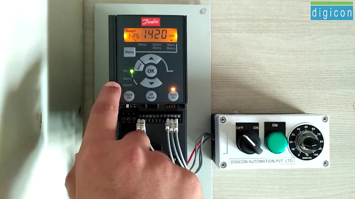Configuring Danfoss VLT Drives for Two Wire Start / Stop with POT reference || Digicon Automation