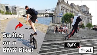 Bike-Surfing through Berlin! | BMX vs. Trial #2 screenshot 1