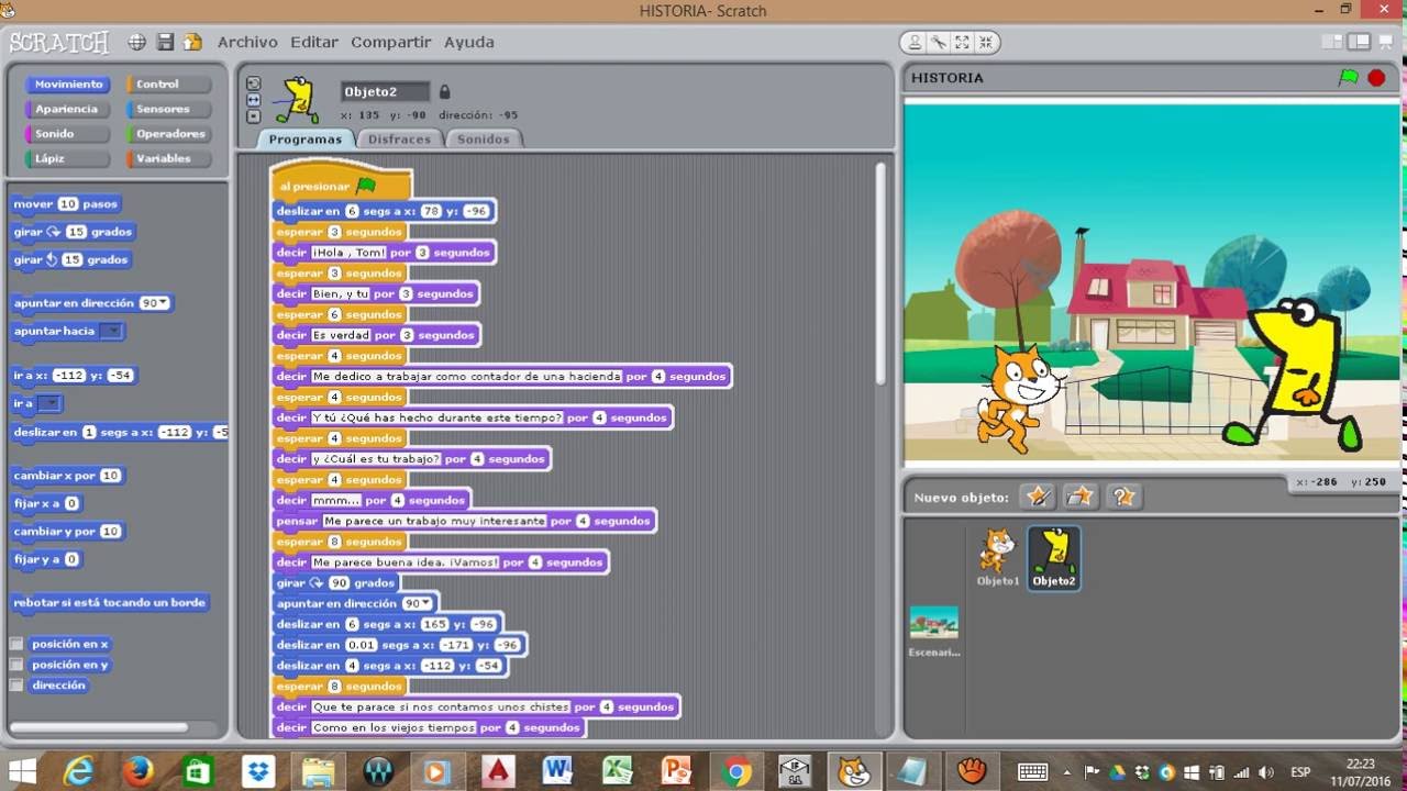 Historia Realizada en Scratch - YouTube
