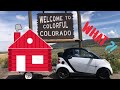 Pulling our $600 dollar home with our $2,000 Convertible Smart Car