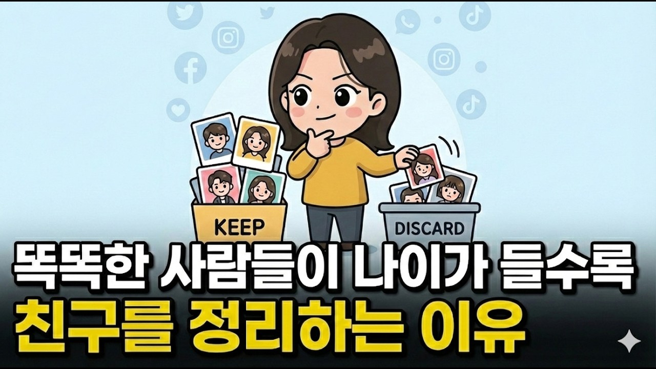 똑똑한 사람들이 나이가 들수록 친구를 정리하는 이유