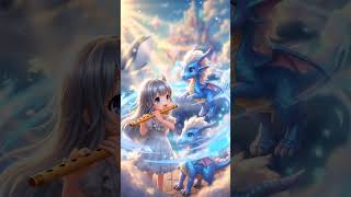 Melodi Awan dan Naga Pelangi #shorts #fantasyart #animeaesthetic #magicalworld #fairytale