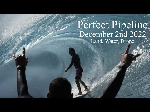 Perfect and Crowded Epic Pipeline - December 2nd 2022 - Water, Land and Drone angle