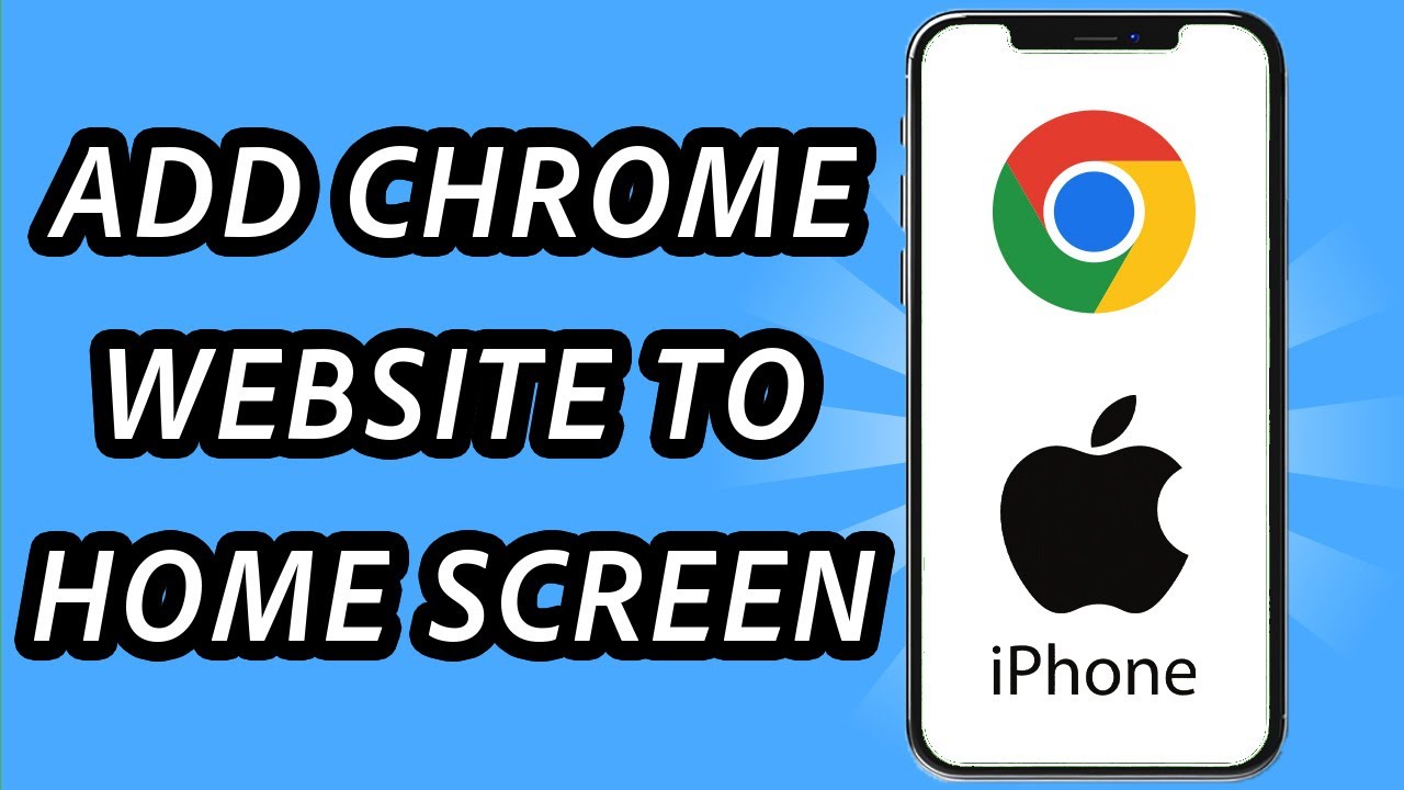 How To Add Chrome Website To Home Screen In IPhone FULL GUIDE YouTube
