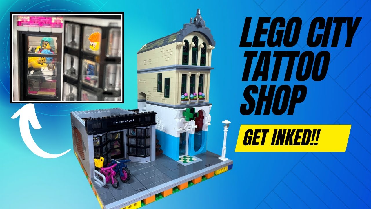 Lego City Tattoo Shop Modular - YouTube