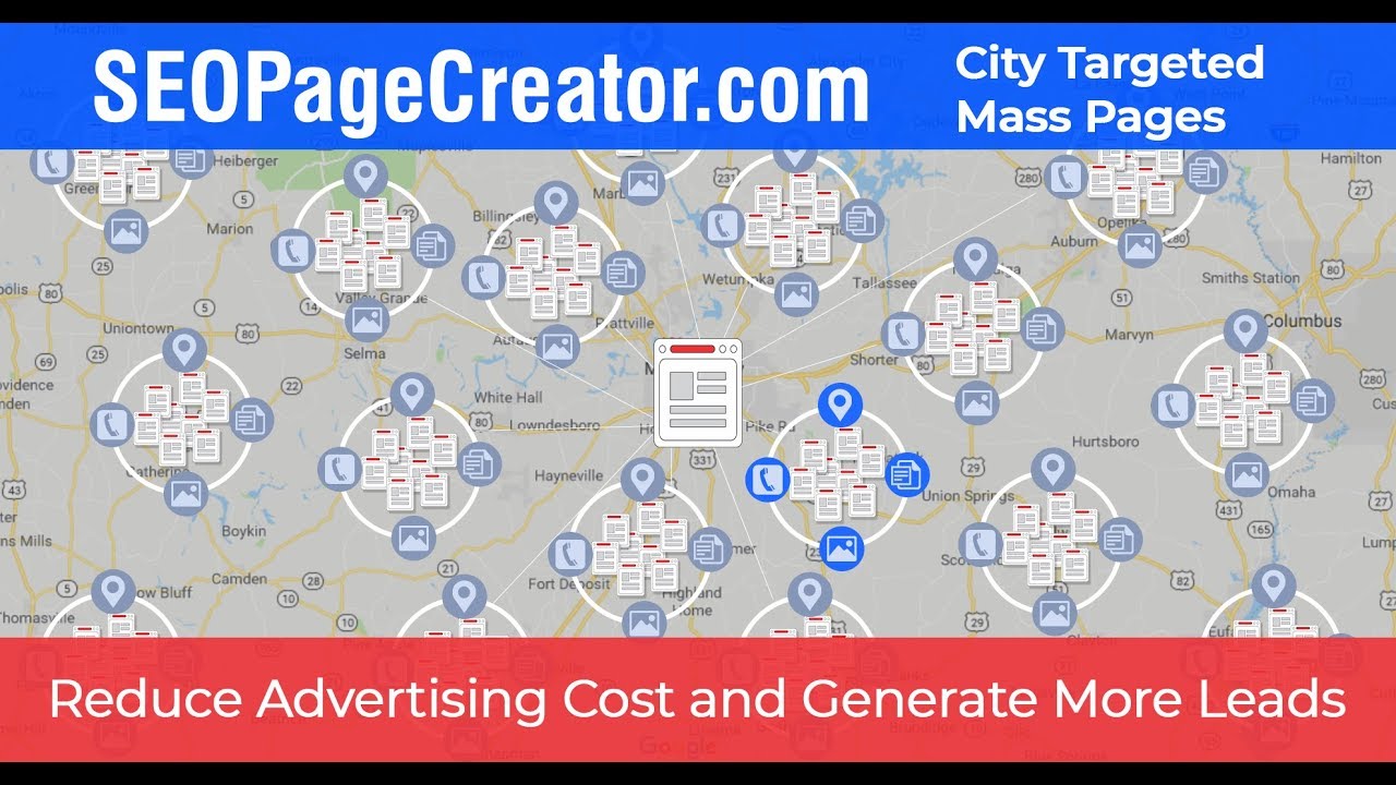 SEO Page Creator, Mass page creator to generate more leads.