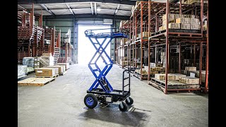 【実演編】電動昇降運搬台車 エネトラリフター 倉庫・軽トラック・保冷庫 TS-200M