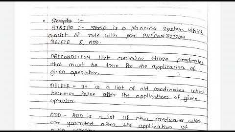 AI- Artificial Intelligence-TE CSE-IT- Strips in Block World