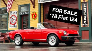 Athlete Statistics SOLD: 1978 Fiat 124 Spider ~ Fresh Transmission Rebuild ~ 57K Miles ~ New Tires ~ $17,900 