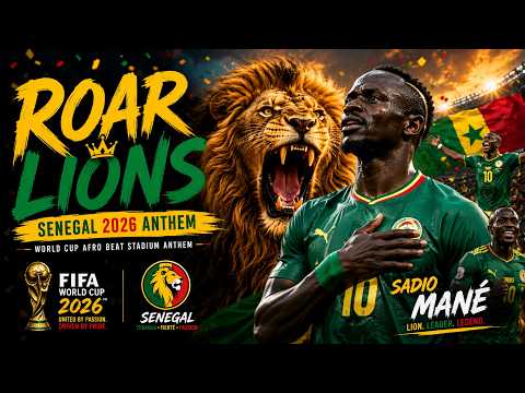 Roar Lions (Senegal 2026 Anthem) | World Cup Afro beat Stadium Anthem