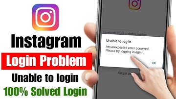 instagram login problem 2025 | instagram unable to log in an unexpected error occurred problem 2025