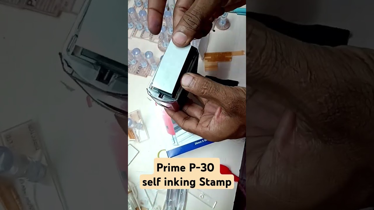 how to make Prime P-30 self inking Stamp #selfink #stamps #viral #shortvideo