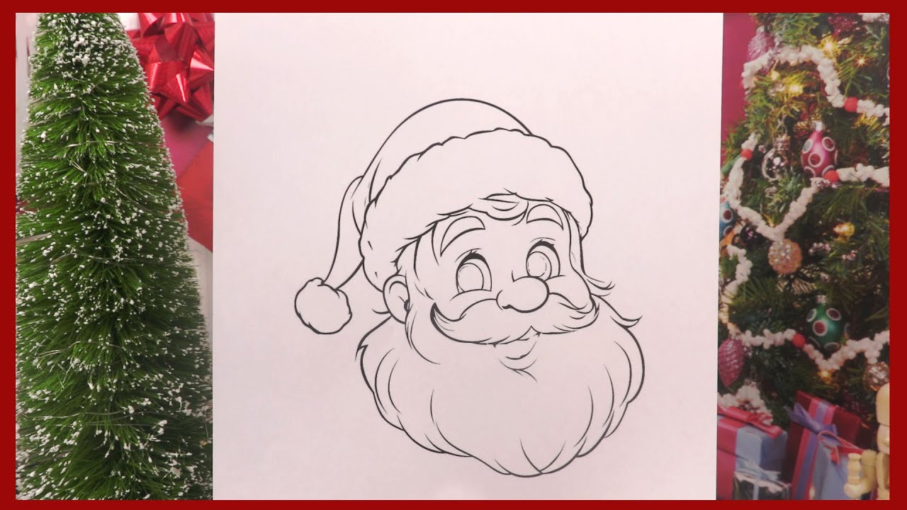 Père Noël 🎅🏼 Coloriage | Santa Coloring