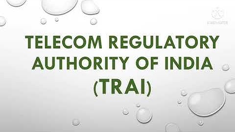 Telecom Regulatory Authority of India||PPT on TRAI#Networking#Telecommunications