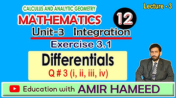 Class 12 Math | Ex 3.1 Q3 (i,ii,iii, iv) 🔥 Differentials Applications | NCERT Chapter 3 | Lecture 3