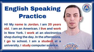 How to Talk About Yourself (My Name is Jordan) English Language Fluency Listening & Speaking No. 12