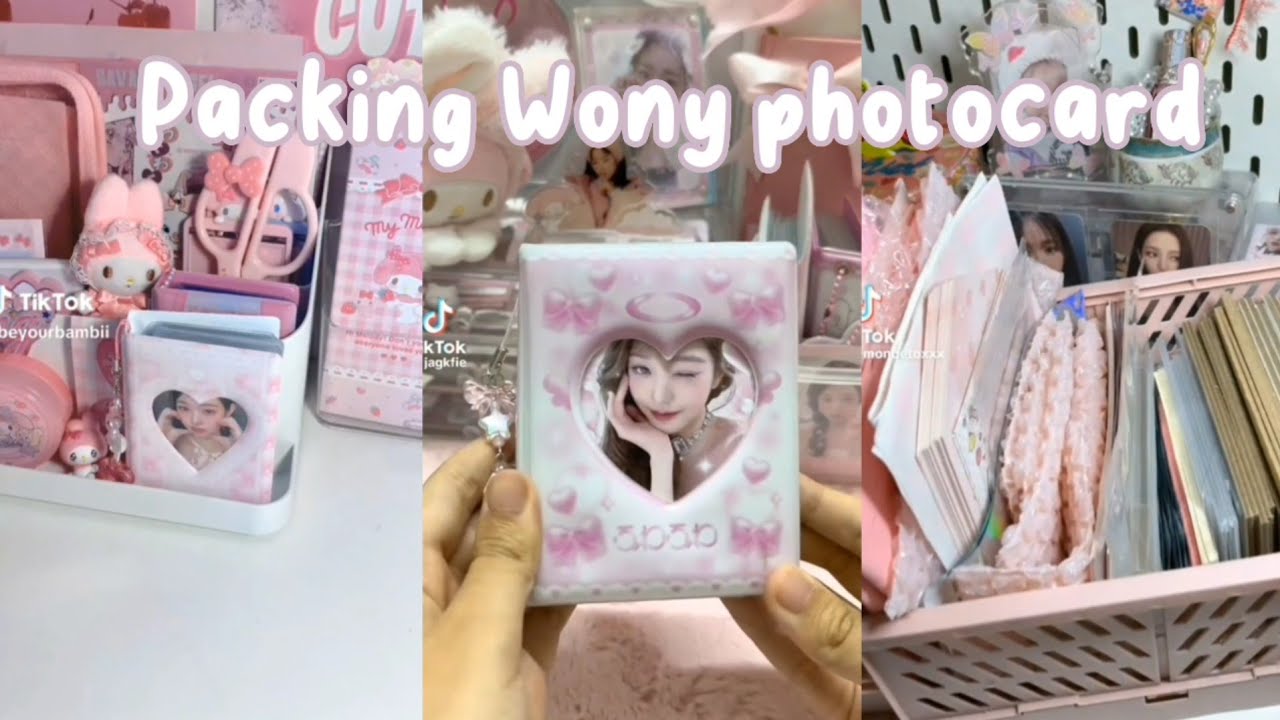 #2 ⋆ ˚｡⋆୨୧˚✉ Packing Wonyoung photocard | tiktok cimpilation