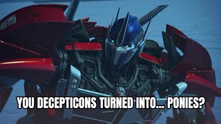 Decepticons Becomes Ponies 2 Feat. Autobots Transformers Prime & Mlp Fim Parody