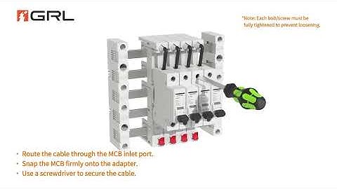 GRL Busbar System | DN55626 Five-Wire Busbar System Adapter Installation and Removal Guide